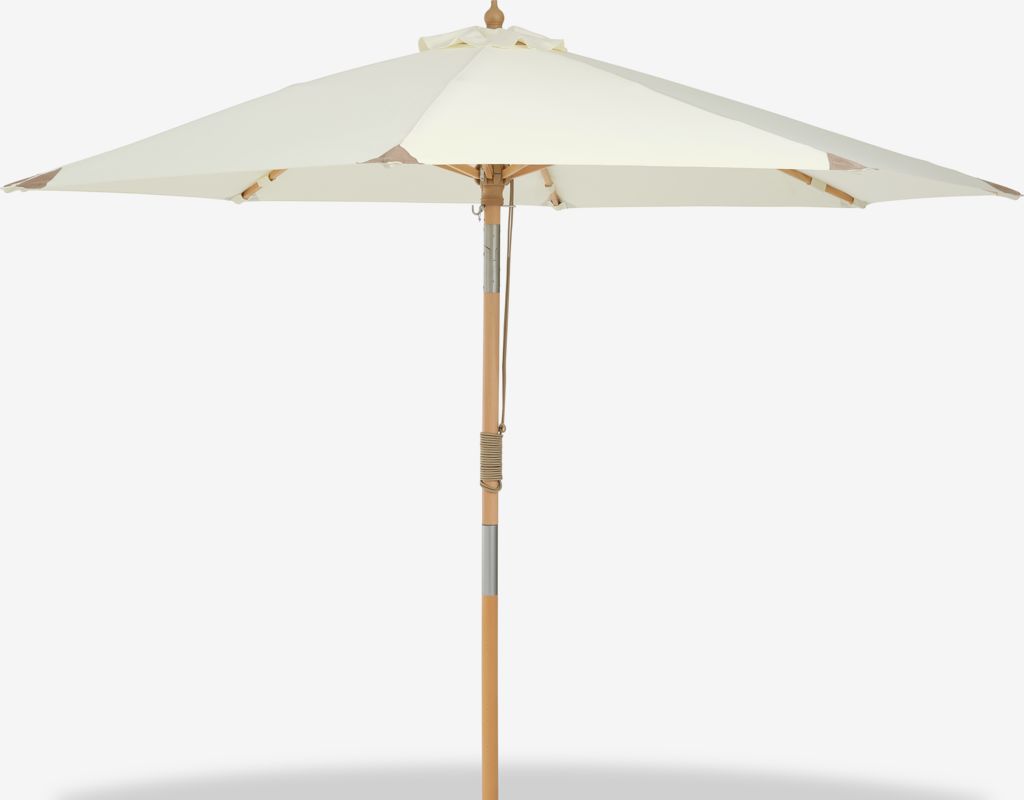 Marktschirm Ø300 cm Off-white – Kippbar & UV-beständig mieten in Bielefeld