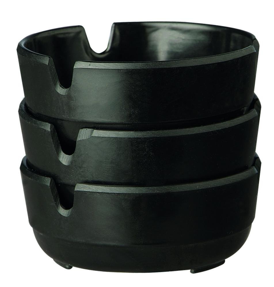 Schwarze Melamin-Aschenbechert / Tischaschenbecher (VPE 3 Stück) mieten